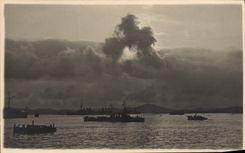 VINTAGE POSTCARD Warships