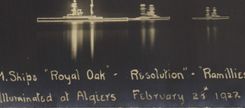 CPA Bateau HM Ships Roayla oak Resolution Ramillies Algiers 1922