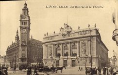 CPA Lille La Bourse et le Theatre 