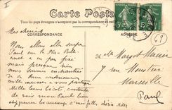 VINTAGE POSTCARD Lyon Theater of Celestins Tobacco