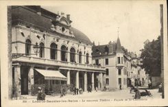 VINTAGE POSTCARD Lons Saulnier les Bains the new Theater Frontage of the Knighthood