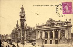 CPA Lille La Bourse et le Theatre 
