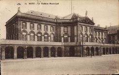 VINTAGE POSTCARD Metz the municipal Theater
