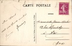 VINTAGE POSTCARD Mans the Theater and the cathedral