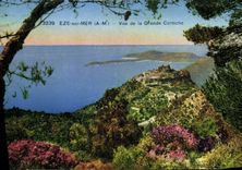 CPA Eze Sur Mer Vue de la Grande Corniche