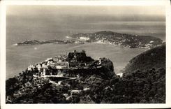 CPA Eze Vue sur le Village et le Cap Ferrat