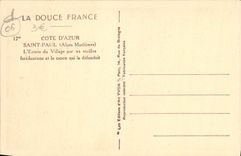 CPA Saint Paul L'Entree du Village Par les Vieilles fortifications et le canon qui la defendait