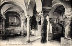 VINTAGE POSTCARD Jouarre the Crypt