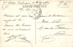 VINTAGE POSTCARD Castle Thierry Undergrounds of the Old Castle the well and the staircase of the oubliettes