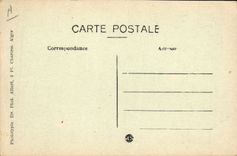 VINTAGE POSTCARD Ain Beida Together of the Barracks of the penitentiaries Prison