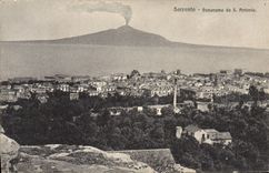 VINTAGE POSTCARD Volcano Sorrento Panorama da S Antonio