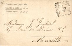 CPA Volcan Napoli Eruzione del Vesuvio 1872