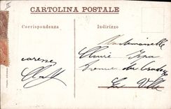 CPA Volcan Napoli Il Vesuvio in eruzione Aprile 1906