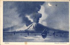 CPA Volcan Napoli Vesuvio in eruzione 