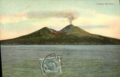 VINTAGE POSTCARD Volcano Vesuvio dal Pond