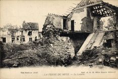 VINTAGE POSTCARD the farm of Metz the Militaria dairy