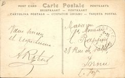 VINTAGE POSTCARD French Army in Parc operations with supply with Soldats cattle occupy with the draft Vaches TOP