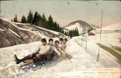 CPA Sports d'hiver Ski Course en Bobsleigh Rennen 