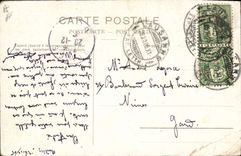 VINTAGE POSTCARD Winter sports Ski Race in Rennen Bobsleigh