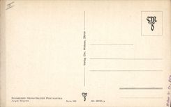 VINTAGE POSTCARD Winter sports Ski Children out of toboggan Ox Sledge