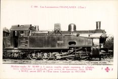 CPA Train Locomotive Machine 50 909