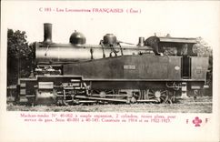 CPA Train Locomotive Machine 40 002