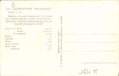 VINTAGE POSTCARD Train Engine Machine State C 214