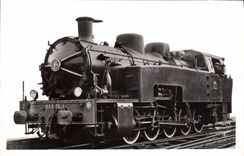 VINTAGE POSTCARD Train Tender Engine 050 TQ