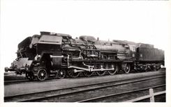 VINTAGE POSTCARD Train Engine 241 P Tender 34 P