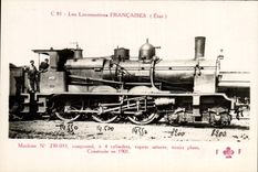 VINTAGE POSTCARD Train Engine Machine 230.033