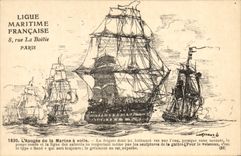 CPA Bateau Voilier L'apogee de la marine a voile 