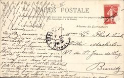 La POSTAL Militaria de la VENDIMIA la acuartela levantó del centinela la contraseña