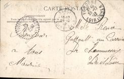 La POSTAL Militaria de la VENDIMIA acuartela Sunken de la operación
