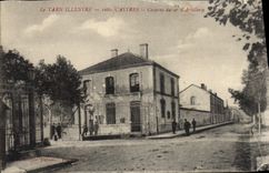 La POSTAL Militaria de la VENDIMIA acuartela Castres cuarteles del 9nos de la artillería