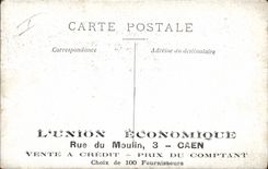 La POSTAL Militaria de la VENDIMIA acuartela el interior de la carnicería del carnicero de la cocina