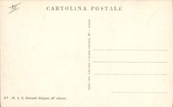 VINTAGE POSTCARD Warship FARMHOUSE Underwater Siluranti dirigono all attacco