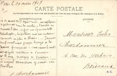 VINTAGE POSTCARD Warship Iena Cuirasse has Bassin turrets of Missiessy