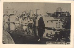 MODERN CARD Warship Toulon November 1942