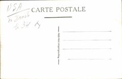 VINTAGE POSTCARD Warship the USA Marseilles 1947 1948