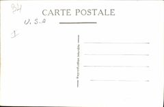 CPM Bateau de guerre Marseille 1947 1948