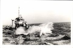 CPM Bateau de guerre Marseille 1947 1948