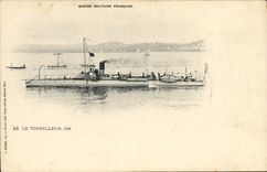 CPA Bateau de guerre Le Torpilleur 198
