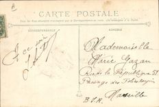 CPA Bateau de guerre Le cuirasse Iena apres l'explosion Plage et tourelle arriere