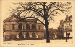 VINTAGE POSTCARD Theater Moulins