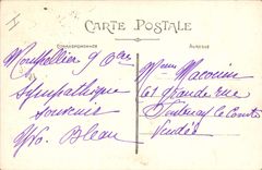 VINTAGE POSTCARD Montpellier Large Theater