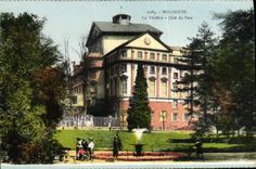 VINTAGE POSTCARD Mulhouse the Theater Dimensions park