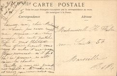 VINTAGE POSTCARD Mans Seen on the place of the Jacobins the Theater