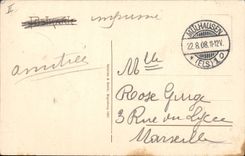 VINTAGE POSTCARD Mulhausen Theater Theater