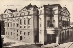 VINTAGE POSTCARD Mulhouse Theater
