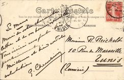 VINTAGE POSTCARD Theater Mans